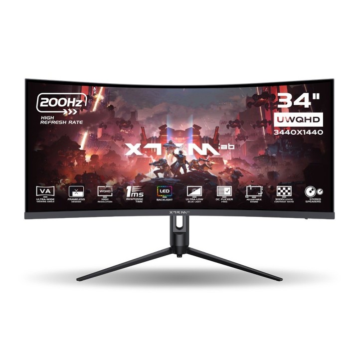 XTRMLAB X34G20VCQ 34" 200Hz Curved WQHD