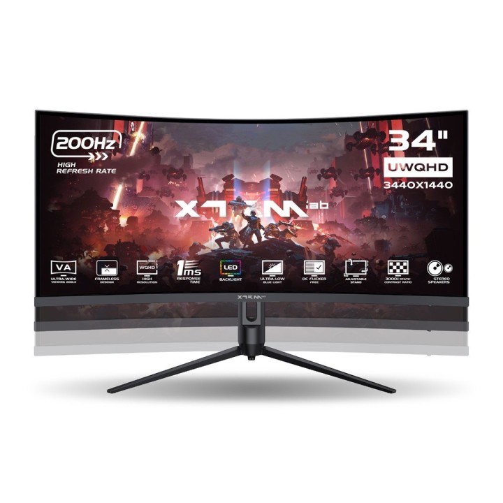 XTRMLAB X34G20VCQ 34" 200Hz Curved WQHD