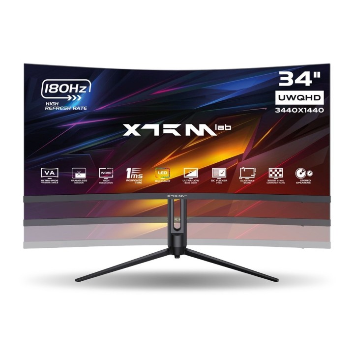 XTRMLAB X34G18VCQ 34" 180Hz Curved WQHD
