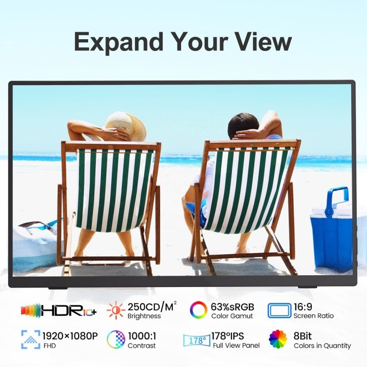 XTRMLAB V156F02 15.6" Moniteur portable