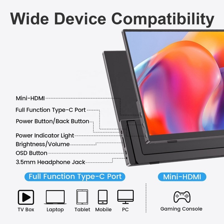 XTRMLAB V156F02 15.6" Moniteur portable
