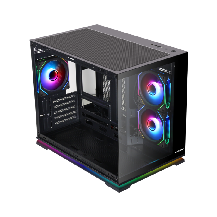 XTRMLAB OBSIDIAN MINI (Black) – Boîtier PC moyen tour