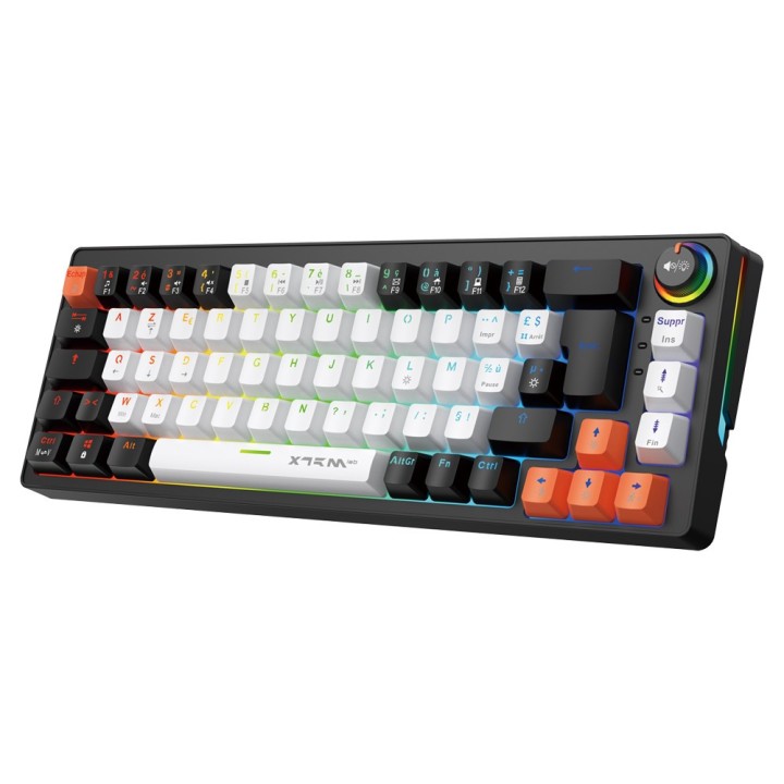 XTRMLAB Scope Black/White/Orange (Red Switch) – Clavier mécanique