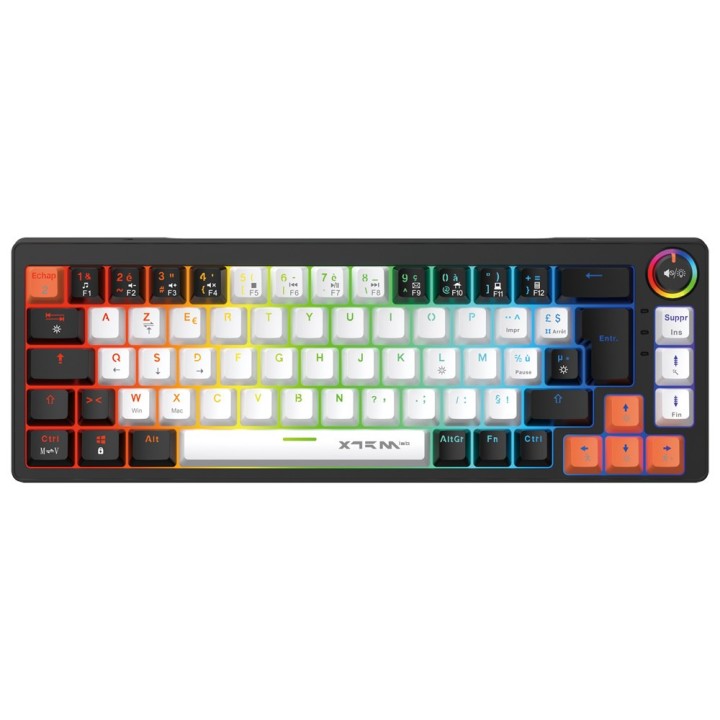 XTRMLAB Scope Black/White/Orange (Red Switch) – Clavier mécanique