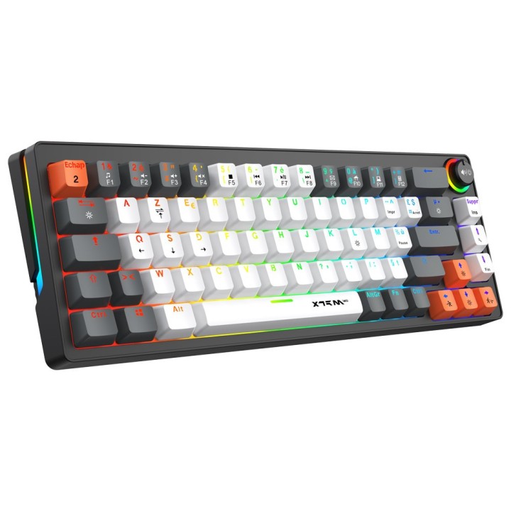 XTRMLAB Scope Black/White/Orange (Red Switch) – Clavier mécanique