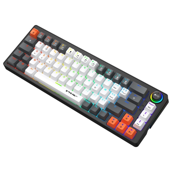 XTRMLAB Scope Black/White/Orange (Red Switch) – Clavier mécanique
