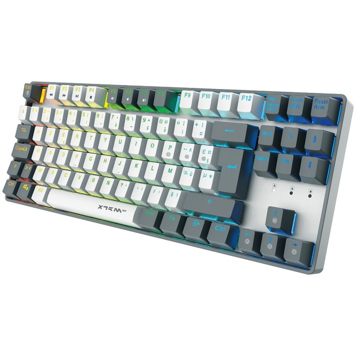 XTRMLAB Vortex TKL White/Dark Grey (Red Switch) – Clavier mécanique