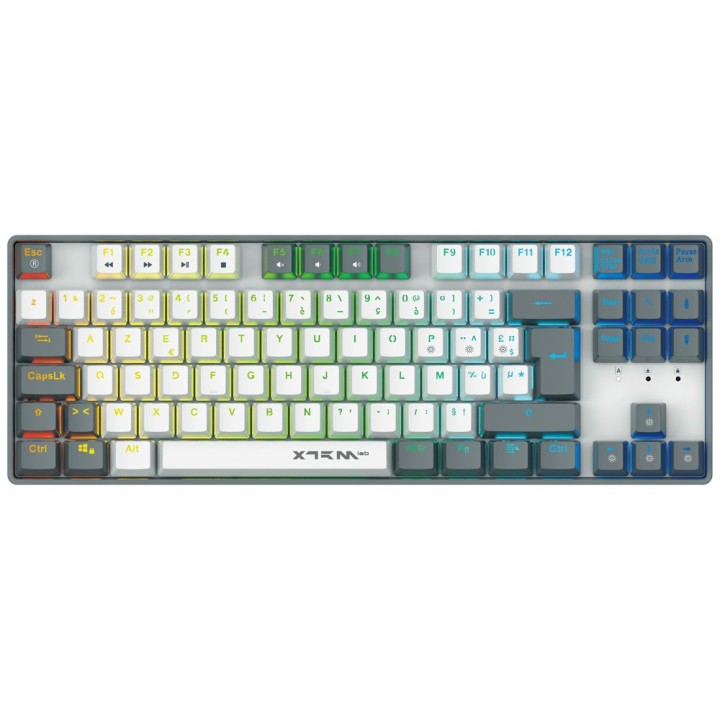 XTRMLAB Vortex TKL White/Dark Grey (Red Switch) – Clavier mécanique