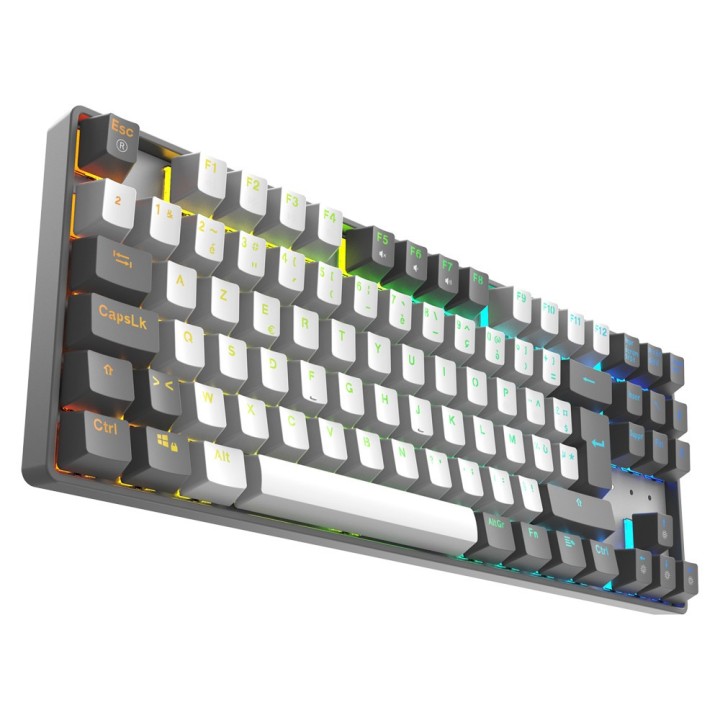 XTRMLAB Vortex TKL White/Dark Grey (Red Switch) – Clavier mécanique