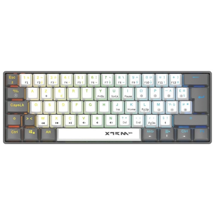 XTRMLAB Vortex Mini White/Dark Grey (Red Switch) – Clavier mécanique
