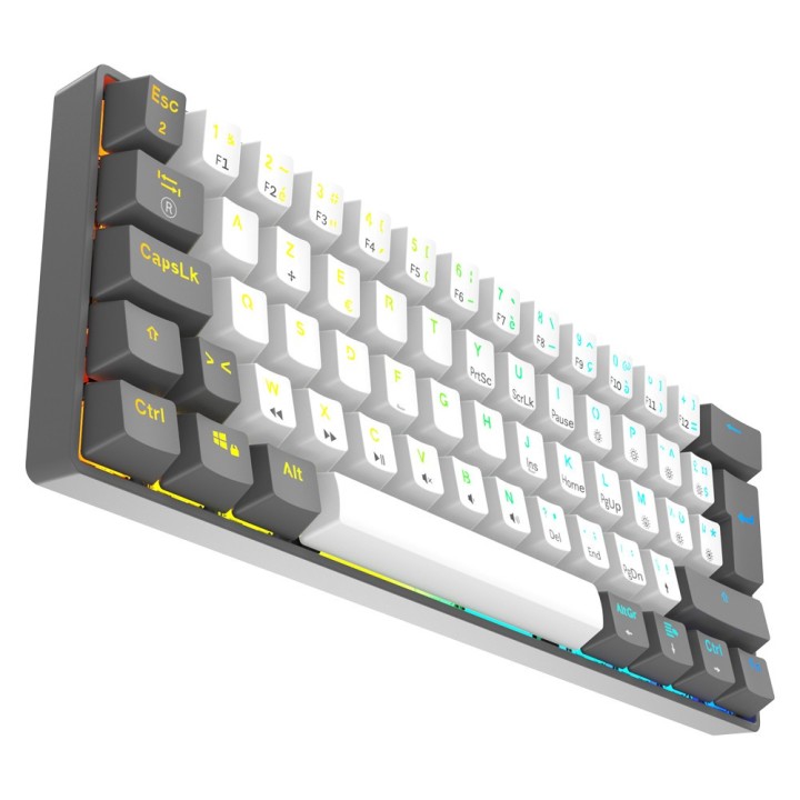 XTRMLAB Vortex Mini White/Dark Grey (Red Switch) – Clavier mécanique