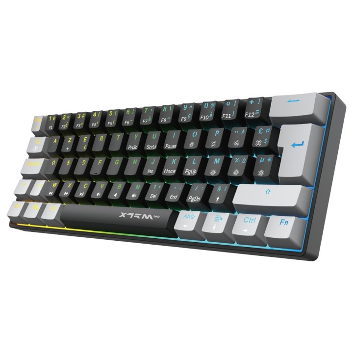 XTRMLAB Vortex Mini Black/Light Grey (Red Switch) – Clavier mécanique